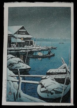 Sneeuw bij Mukojima Sneeuw bij Mukojima