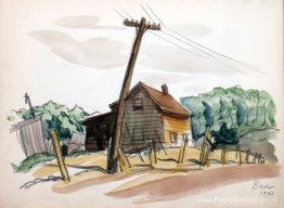 Zonder titel, Huis en Telefoonpaal Zonder titel, Huis en Telefoonpaal