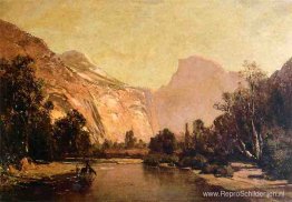 Piute-indianen, koninklijke bogen en koepels, Yosemite Valley Piute-indianen, koninklijke bogen en koepels, Yosemite Valley