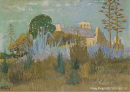 Uitzicht op de Akropolis Uitzicht op de Akropolis