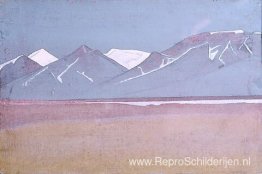 Trans-Himalaya, uitzicht vanaf Saga-Dzong Trans-Himalaya, uitzicht vanaf Saga-Dzong