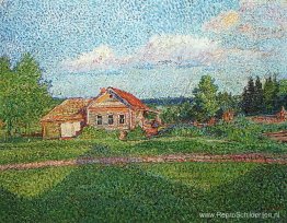 Landschap met een huis Landschap met een huis