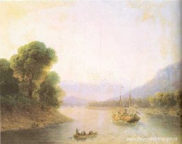 Rivier Rioni. Georgië Rivier Rioni. Georgië