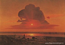 Rode zonsondergang Rode zonsondergang