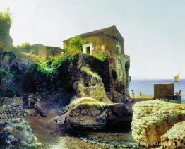 Op het eiland Capri. Vissers huis. Op het eiland Capri. Vissers huis.