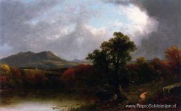 Onweerswolken passeren Onweerswolken passeren