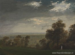 Landschap, mogelijk het Isle of Wight of Richmond Hill Landschap, mogelijk het Isle of Wight of Richmond Hill