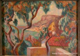 Uitzicht op de Cote d'Azur, Menton Uitzicht op de Cote d'Azur, Menton