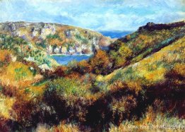 Heuvels rond de baai van Moulin Huet Heuvels rond de baai van Moulin Huet