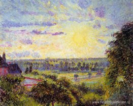 Zonsondergang bij Eragny Zonsondergang bij Eragny