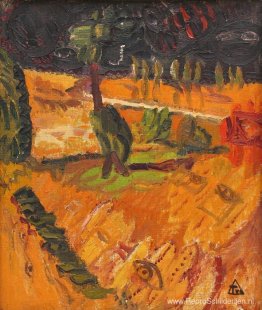 Landschap met boom Landschap met boom