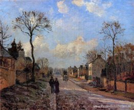 Een weg in Louveciennes Een weg in Louveciennes