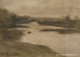 Paysage met grote rivier Paysage met grote rivier