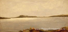 Quebec, uitzicht op Île d'Orléans Quebec, uitzicht op Île d'Orléans