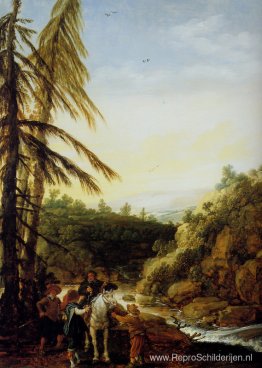 Landschapsroof van een ruiter Landschapsroof van een ruiter