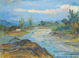 Landschap uit de Arges-vallei Landschap uit de Arges-vallei