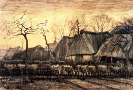 Huizen met rieten daken Huizen met rieten daken