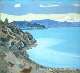 Karelisch landschap. Hyumpola-meer. Karelisch landschap. Hyumpola-meer.