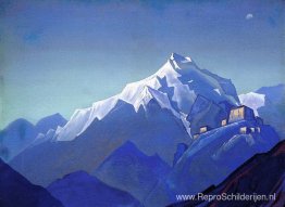 Himalaya. Blauwe bergen. Himalaya. Blauwe bergen.