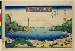 Uitzicht op Oshima vanaf het Atami-strand Uitzicht op Oshima vanaf het Atami-strand