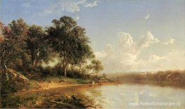 Middag langs de oevers van een rivier Middag langs de oevers van een rivier