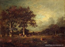 Landschap met koeien Landschap met koeien