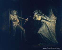 Lady Macbeth grijpt de dolken Lady Macbeth grijpt de dolken