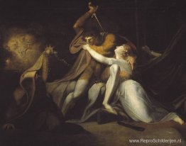 Percival bevrijdt Belisane van de betovering van Urma Percival bevrijdt Belisane van de betovering van Urma