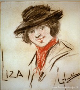 Tekening van Eliza Doolittle, een personage uit het toneelstuk " Tekening van Eliza Doolittle, een personage uit het toneelstuk "