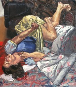 Sneeuwwitje slikt de vergiftigde appel door Sneeuwwitje slikt de vergiftigde appel door