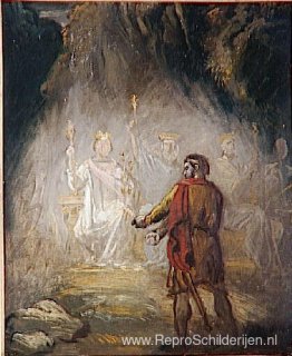 Macbeth, de verschijning van de koningen Macbeth, de verschijning van de koningen