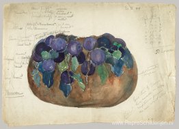 Schets van geëmailleerde kom Schets van geëmailleerde kom