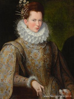 Portret van een dame van het hof Portret van een dame van het hof