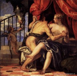 Venus en Mars met Cupido en een paard Venus en Mars met Cupido en een paard