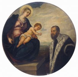 Madonna met Kind en Donor Tintoretto Madonna met Kind en Donor Tintoretto