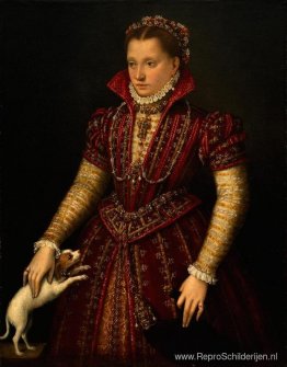 Portret van een edelvrouw Portret van een edelvrouw