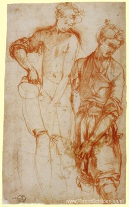 Studie van een meisje dat uit een kan schenkt Studie van een meisje dat uit een kan schenkt