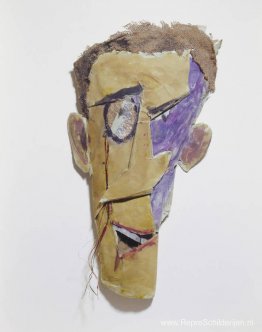 Zonder titel (Masker, Portret van Tzara) Zonder titel (Masker, Portret van Tzara)
