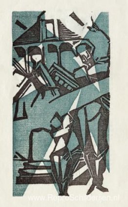 Illustratie voor Tristan Tzara's "La Première aventure céleste d Illustratie voor Tristan Tzara's "La Première aventure céleste d