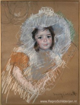 Margot Lux met brede hoed Margot Lux met brede hoed