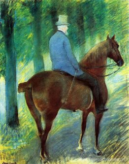 De heer Robert S. Cassatt te paard De heer Robert S. Cassatt te paard
