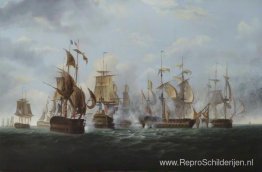 HMS Alexander 'onder bevel van kapitein Rodney Bligh, kort voord HMS Alexander 'onder bevel van kapitein Rodney Bligh, kort voord