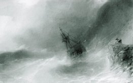 Het schip op de rotsen gegooid Het schip op de rotsen gegooid