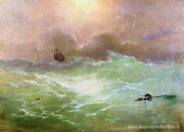 Schip in een storm Schip in een storm