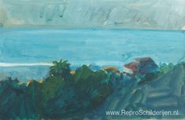 Uitzicht op de zee vanuit Malibu Uitzicht op de zee vanuit Malibu