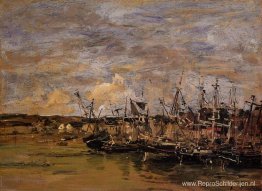 Vissersboten van Portrieux bij eb Vissersboten van Portrieux bij eb