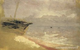 Zee. Sombere dag Zee. Sombere dag