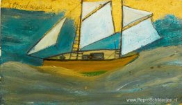 Schip in ruwe zee Schip in ruwe zee