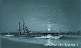 Toegang tot de haven, Maanlicht Toegang tot de haven, Maanlicht