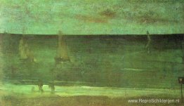 Nocturne: blauw en zilver - Bognor Nocturne: blauw en zilver - Bognor